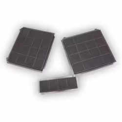Kit filtres à charbon 330X300mm et 1 filtre 267X98mm pour Hotte AIRFORCE Ils filtrent efficacement les vapeurs de graisse et  ...