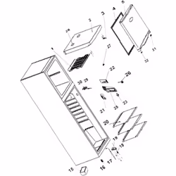 Platine led pour Réfrigérateur, congélateur PROLINE, MOULINEX STUDIO, THOMSON 1058302, 53040791 Appareils compatibles : [FRIG ...