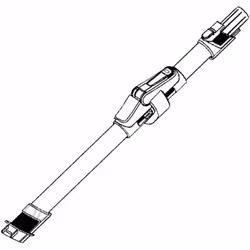 Tube flexible gris pour Aspirateur ROWENTA SS-2230002454, SS-2230002883 Appareils compatibles : [ASPIRATEUR ROWENTA: ] RH9637 ...