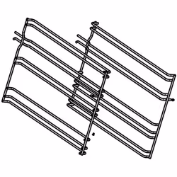 Gradins télescopique (droit et gauche) pour Four, cuisinière BEKO 210444717, 210444355 Appareils compatibles : [FOUR, CUISINI ...