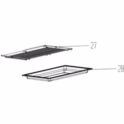 Lèche frite pour Four, cuisinière BEKO 419930001 Appareils compatibles : [FOUR, CUISINIÈRE BEKO: ] GM15121DX, GM15120DXPR, GM ...