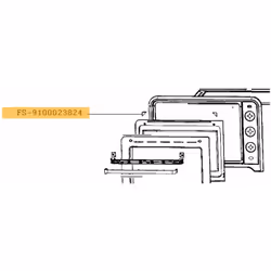 Lot de 2 supports vitre pour Four, cuisinière TEFAL FS-9100023824 Appareils compatibles : [FOUR, CUISINIÈRE TEFAL: ] OX495810 ...