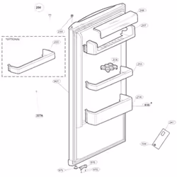 Description générale Balconnet 440x95x50 mm conçu pour les réfrigérateurs et congélateurs de la marque BEKO. Spécifications t ...