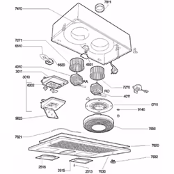 Moteur (repère 4011) d'origine pour hotte IKEA WHIRLPOOL 481236118561 Appareils compatibles : [HOTTE IKEA WHIRLPOOL: ] hoob00 ...