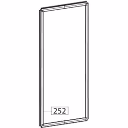 Joint de porte (partie réfrigérateur) (repère 252) pour réfrigérateur, congélateur BEKO 4362162700 Appareils compatibles : [F ...
