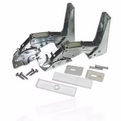 Lot de 2 charnières [040 2 + 040 5] compatible pour réfrigérateur, congélateur BAUKNECHT, WHIRLPOOL, KITCHENAID, LADEN, BOSCH ...