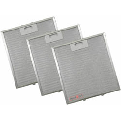 Elica - Lot de 3 - Filtre métal d'origine (anti graisses) 267x305mm (C00242705, C00280008) Hotte aeg, airforce, amana, ariston hotpoint, arthur