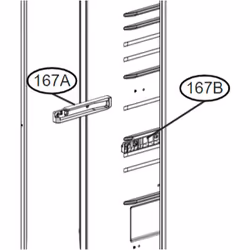 Guide rail pour Réfrigérateur, congélateur LG MEA66351602 Appareils compatibles : [FRIGO, RÉFRIGÉRATEUR, CONGÉLATEUR LG: ] GS ...