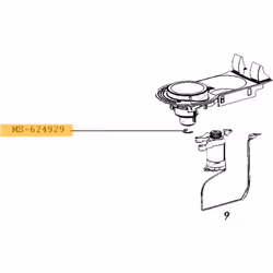 Agrafe pour Cafetière, Expresso KRUPS MS-624929 Appareils compatibles : [CAFETIÈRE, MACHINE À CAFÉ KRUPS: ] XN910CCH/FB1, NES ...