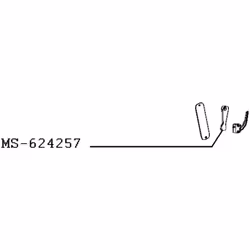 Levier (repère MS-624257) pour Cafetière, Expresso KRUPS MS-624257 Appareils compatibles : [CAFETIÈRE, MACHINE À CAFÉ KRUPS:  ...