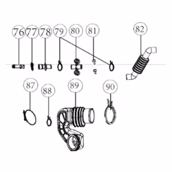 Durite Boite à produits repère 89 pour Lave-linge HAIER 0020301771 Appareils compatibles : [MACHINE À LAVER, LAVE-LINGE HAIER ...