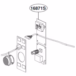 Carte affichage repère 16871S pour Four à micro onde LG EBR81500928 Appareils compatibles : [FOUR MICRO-ONDES LG: ] MH7265DDH ...