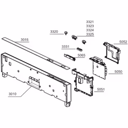 Bandeau d'origine (repère 3010) pour lave-vaisselle BEKO 1780327800 Appareils compatibles : [LAVE-VAISSELLE BEKO: ] KDIN15310 ...