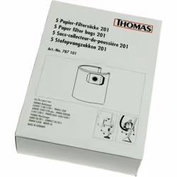 Boite de 5 sacs à papier pour Aspirateur THOMAS 787101 Appareils compatibles : [ASPIRATEUR THOMAS: ] 1020, 1218 plus, 1220, 1 ...
