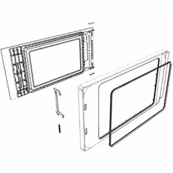 Porte complète d'origine pour Four micro-ondes BOSCH 00772425 Appareils compatibles : [FOUR MICRO-ONDES BOSCH: ] BEL634GS1T,  ...