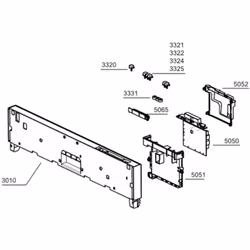 Bandeau (repère 3010) pour lave-vaisselle BEKO 1745950108 Appareils compatibles : [LAVE-VAISSELLE BEKO: ] LVI62F BB352999