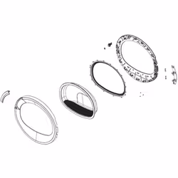 Porte complète pour Sèche-linge BEKO 2985430200 Appareils compatibles : [SÈCHE-LINGE BEKO: ] DCY724B BB4363587