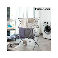 Sèche-linge - Séchoir à Linge Métallique Pliable et Extensible avec 3 Hauteurs Cloxy InnovaGoods 11 Barres