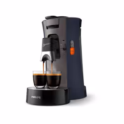 Découvrez la machine a café dosette PHILIPS Senseo Select CSA240/71 en bleu. Profitez d'un café crémeux grâce a la technologi ...