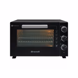 Mini four multifonction noir 46 L Brandt, 1800Watts, réglable 230°C, minuterie de 120 minutes, 3 niveaux de gradins, chaleur ...