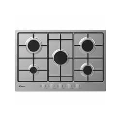Candy - Plaque de Cuisson - Table a gaz Plaque gaz 5 foyers - l 74,5 x p 51 cm - CHW7X -Acier inoxydable