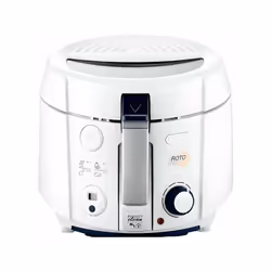Cette friteuse électrique classique RotoFry de DELONGHI a une capacité de 1.2kg de frites et une capacité d'huile de 1.2/1.5L ...