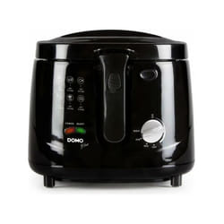 Domo - Friteuse Electrique classique DO461FR - 2.5L - Noir - Thermostat réglable - Cool Touch