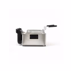Friteuse Electrique  double LIVOO DOC217 - 2 x 3 L - Inox 3300W - Noir + Gris