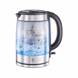 La bouilloire en verre Clarity de RUSSELL HOBBS est équipée d'une cartouche filtrante d'eau BRITA maxtra incluse pour une eau ...