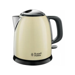Russell Hobbs - Bouilloire Electrique Compacte 24994-70 Colours Plus - 1L, Rapide, Filtre Anti-Calcaire, Creme