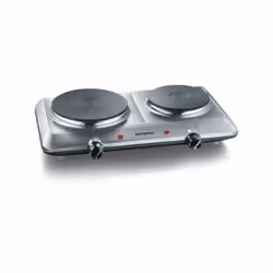 2500W - Diametre des plaques : 15 et 18 cm - Thermostat ajustable - Témoins lumineux - Dimensions du produit : L46 x H7.7 x P ...
