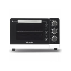 Brandt - Mini Four Electrique Four Compact FC265MWST - 26L - Multifonctions - Thermostat réglable jusqu'a 250°C - Blanc et noir