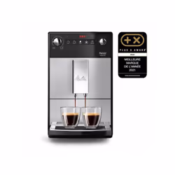 Made by Melitta La machine a expresso automatique Purista a broyeur ultra-silencieux est compacte (20 cm de large uniquement) ...