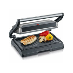Severin - Barbecue Electrique - Grillade Grill Electrique KG2394 - Surface cuisson 23x14,5cm - Plaques anti-adhésives - 800W