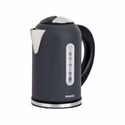 Bouilloire Electrique H.KoeNIG Boe52 - Capacité 1,7 L - Température réglable 40 a 110°C - Ecran LCD - Gris mat