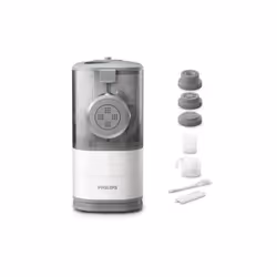 La machine a pâtes PHILIPS HR2345/19 est 100% automatique et permet de préparer 450g de pâtes en seulement 18 minutes. Elle e ...
