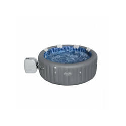 Spa gonflable BESTWAY - Lay-Z-Spa Santorini - 5 a 7 places -Rond (Livré avec 5 appuie-tete rembourrés + 2 LED a eau ColorJet)