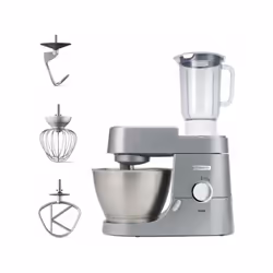 Robot pâtissier KENWOOD Chef KVC3110S - Gris argenté - 1000 W. Robot culinaire avec corps en métal, blender et kit pâtissier ...