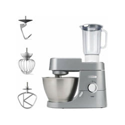 Kenwood - Robot pâtissier Chef KVC3110S – Kit pâtissier et blender inclus - silver - 1000 w – format compact
