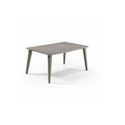 Table de jardin - rectangulaire 160cm - cappuccino - en résine - 6 personnes - Lima -Allibert by KETER