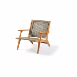Ce fauteuil de jardin bas est fabriqué en bois d'Acacia certifié FSC et en corde, offrant un moment de détente confortable. L ...