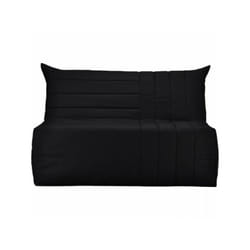 Bultex - Banquette bz 3 places becci - Tissu noir - Made in France