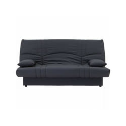 Banquette clic clac 3 places - Tissu gris anthracite - l 190 x p 92 cm - dream - Style Contemporain