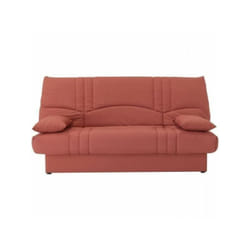 Banquette clic clac 3 places - tissu Terracotta - Style contemporain - l 190 x p 92 cm - dream