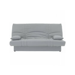 Banquette clic clac 3 places - Tissu gris clair - Style Contemporain - l 190 x P92 cm - dream