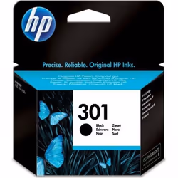 HP 301 Cartouche d'encre noire authentique (CH561EE) pour HP Envy 4505 et HP DeskJet 1050/1512/2548/3057A