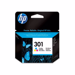 HP 301 Cartouche d'encre trois couleurs authentique (CH562EE) pour HP Envy 4505 et HP DeskJet 1050/1512/2548/3057A