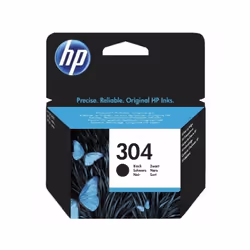 HP 304 Cartouche d'encre noire authentique (N9K06AE) pour HP DeskJet 2620/2630/3720/3730