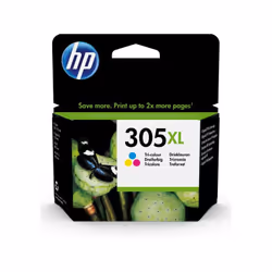HP 305XL Cartouche d'Encre Tricolor Grande Capacité Authentique pour HP DeskJet 2300/ 2700/Plus 4100, ENVY 6000/Pro 6400 (3YM ...