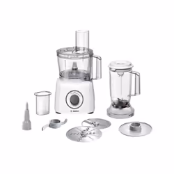 BOSCH - Robot multifonction MultiTalent3 - blanc - 800W - 2 vitesses et pulse - bol mélangeur 2,3L - bol mixeur 1L - 2 disque ...